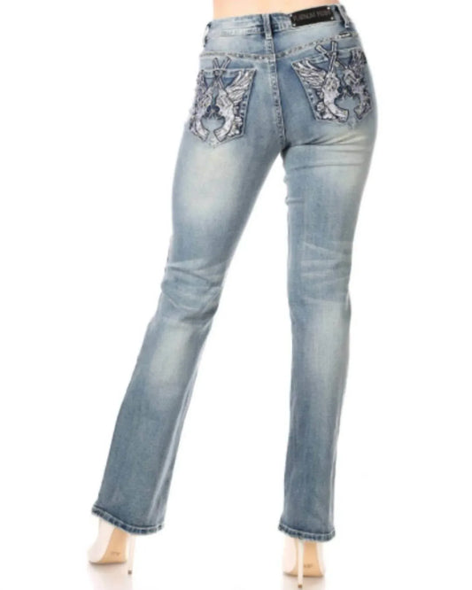 Bus Stop - My Rights™ Distressed Jean - Rack Hunt