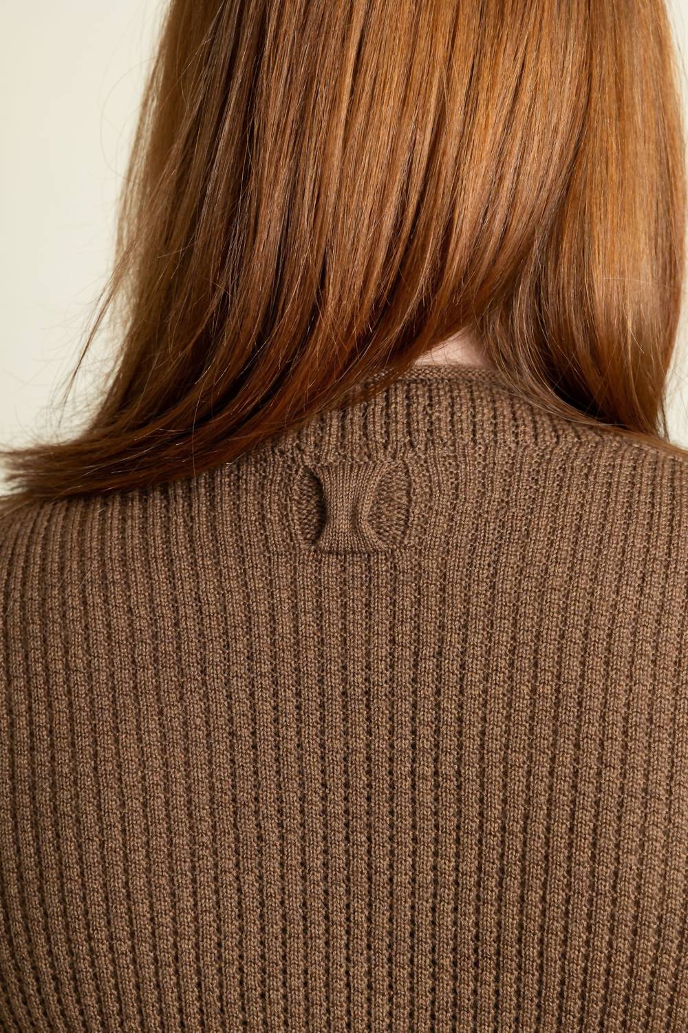Crewneck Waffle Sweater