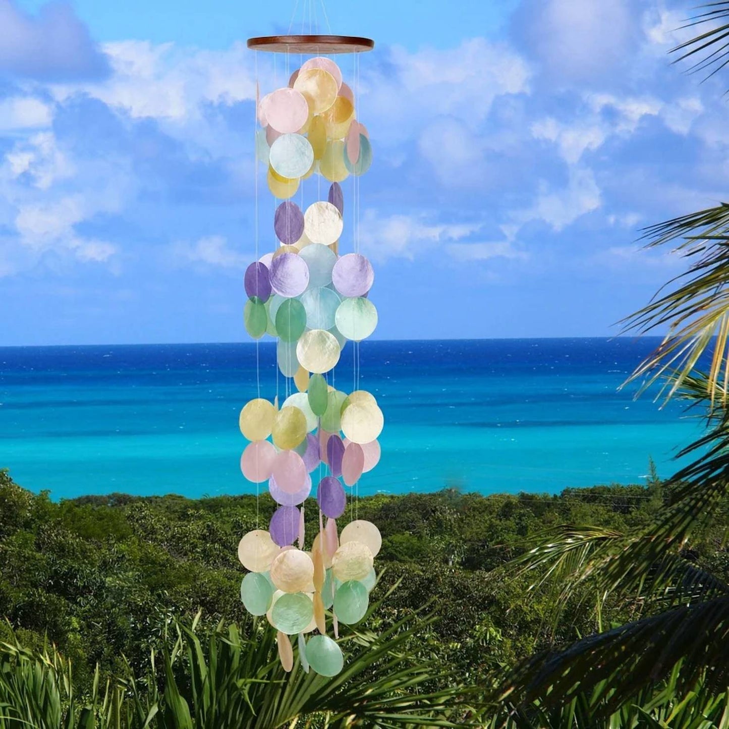 Capiz Waterfall Windchime