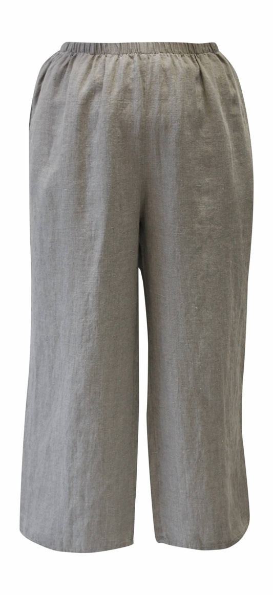 Linen Wide Leg Flood Pants