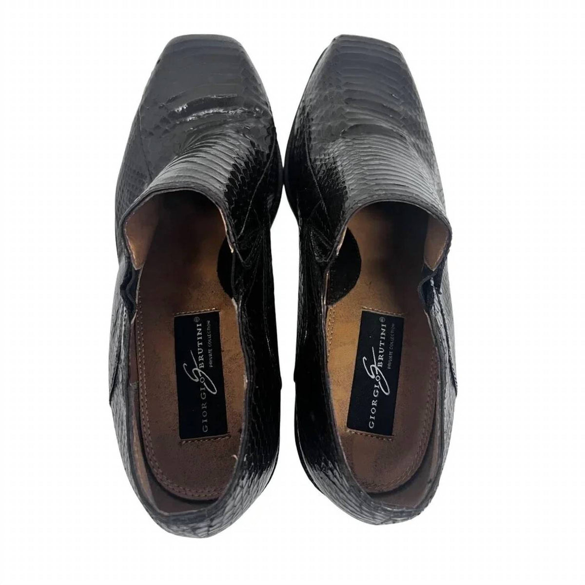 Men's Snakeskin Leather Loafers