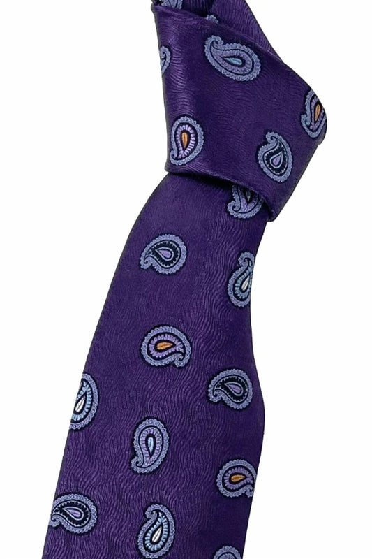 Men's Neat Paisley Woven Silk Tie