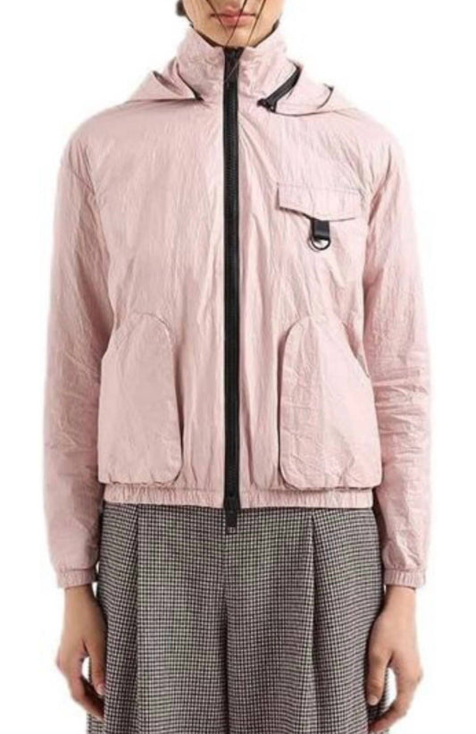 Non-woven Fabric Cargo Pocket Windbreaker Jacket