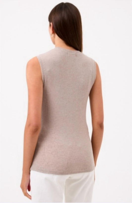Ribbed Sleeveless Tee
