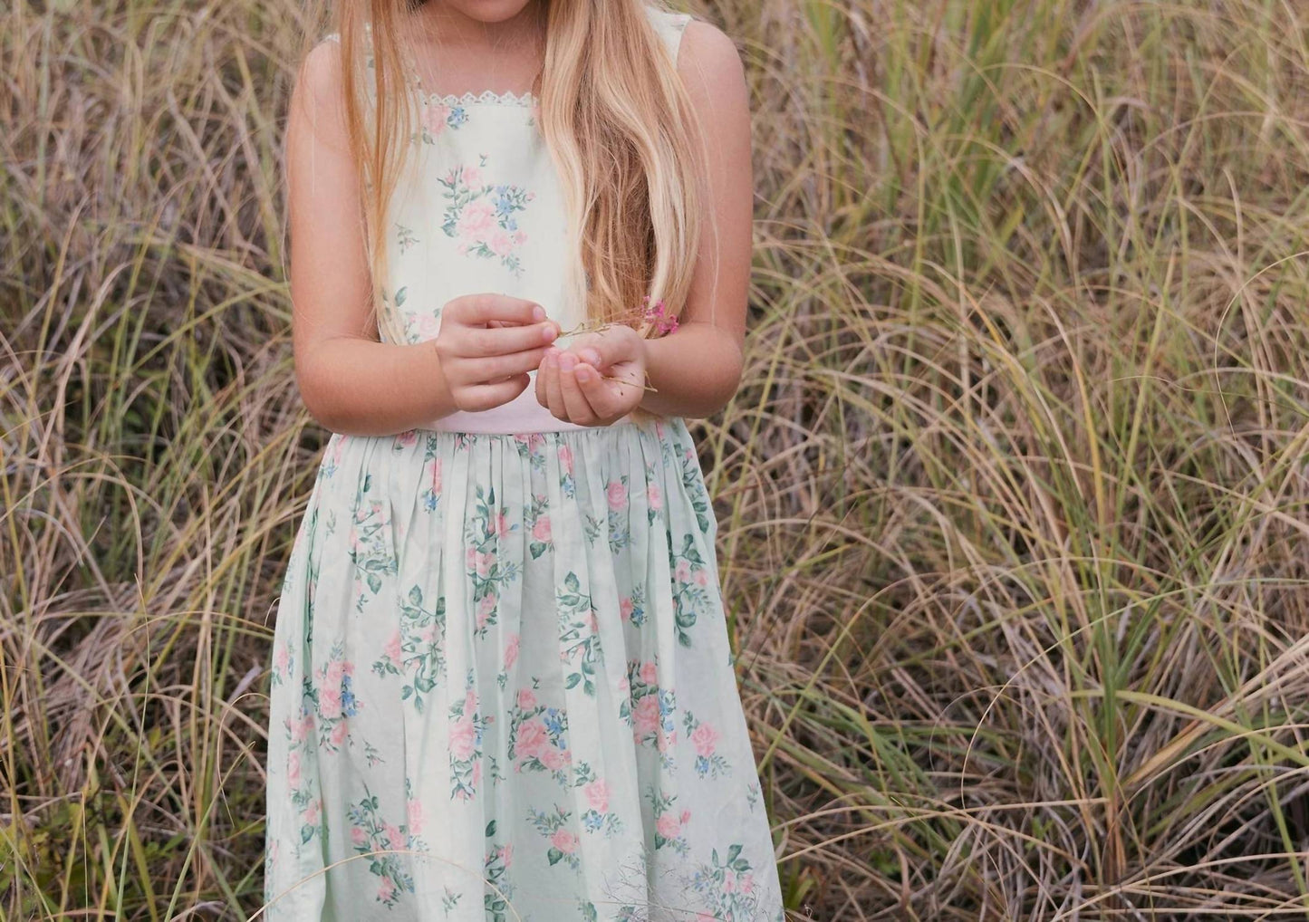 Girl's Organic Sleeveless Sateen Party Dress