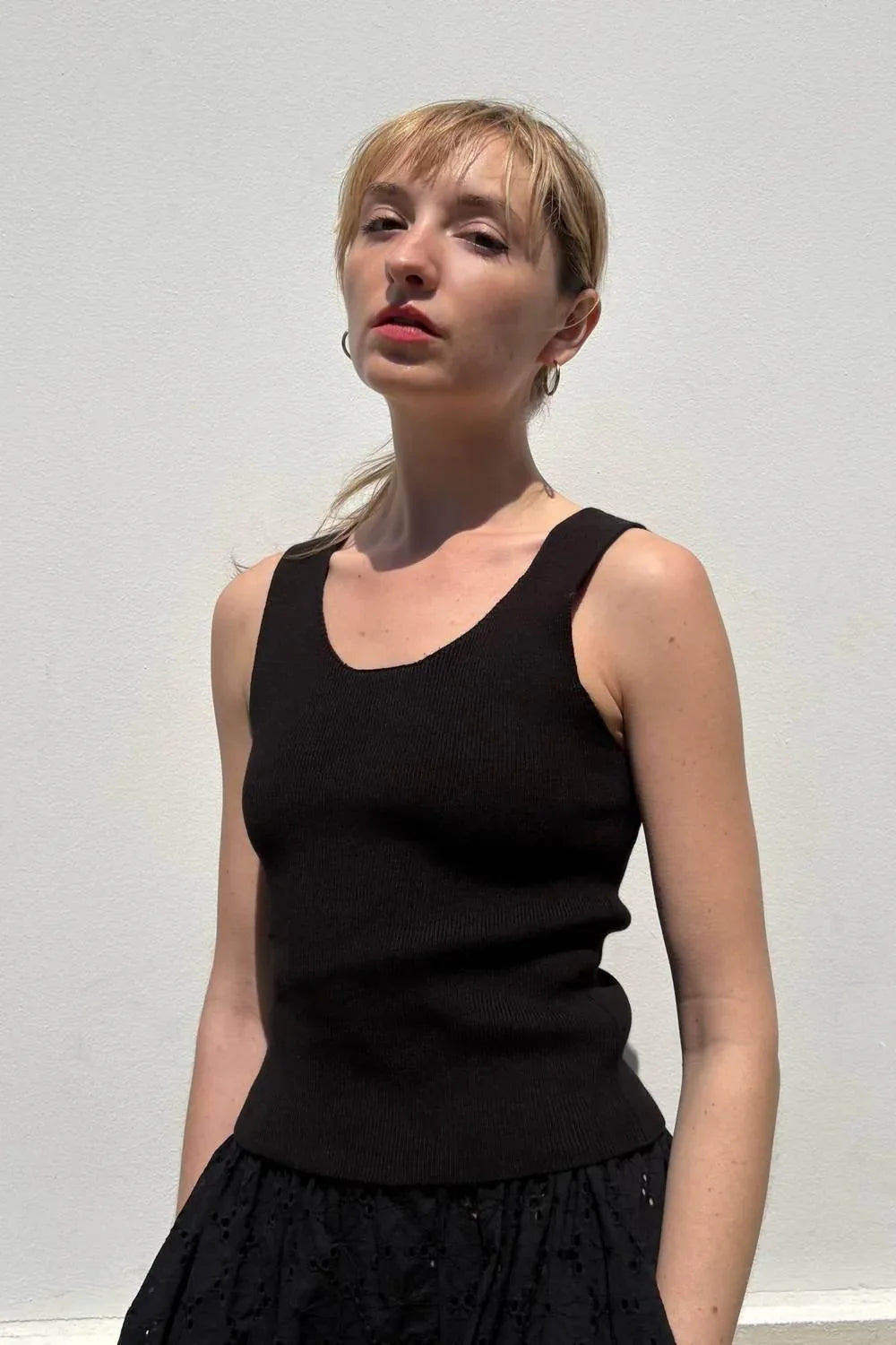 Rose Velvet - Katie Pima Cotton Tank Top - Rack Hunt