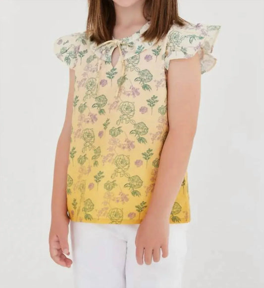 Sasha+Z - Floral Sketched Ombré Top - Rack Hunt