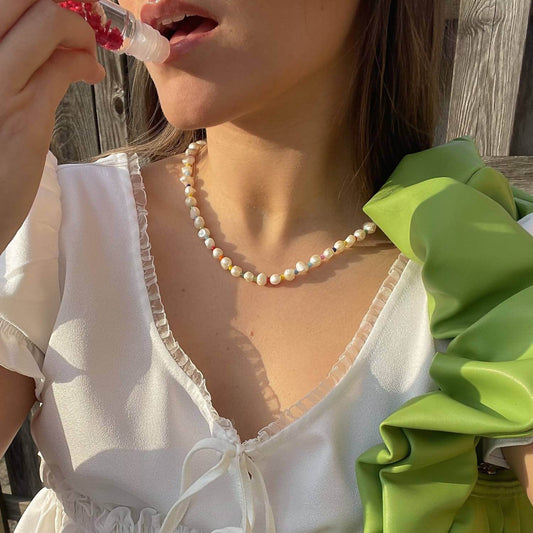 Joey Baby - Rainbow Pearl Necklace - Rack Hunt -