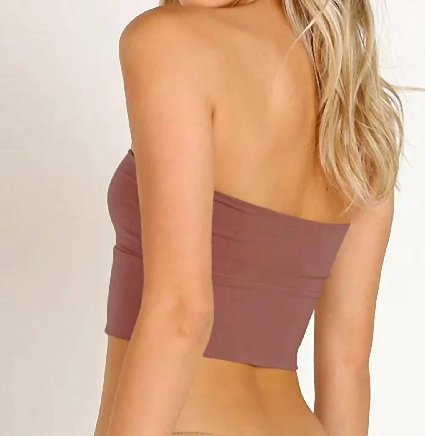 Ghee Strapless Crop Top