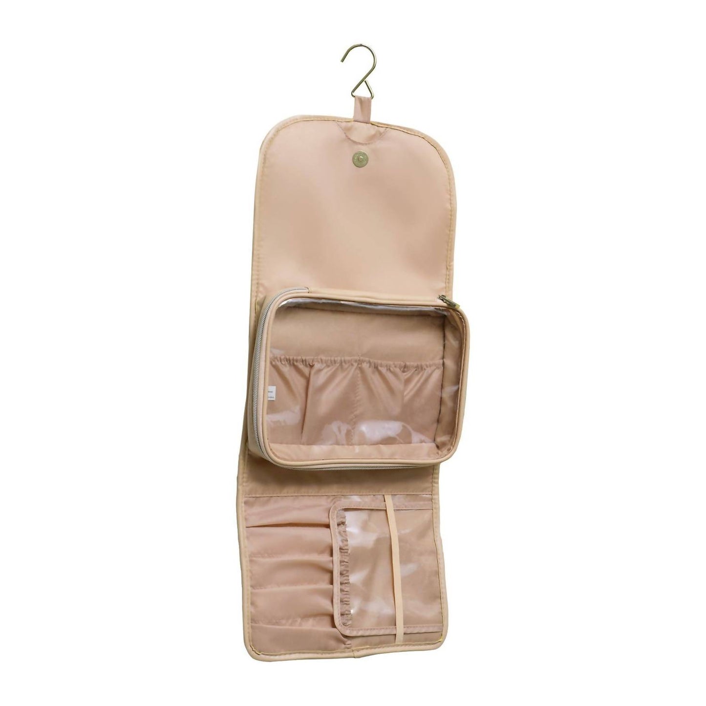 Women's Diagonal Quilted Hanging Toiletry Case