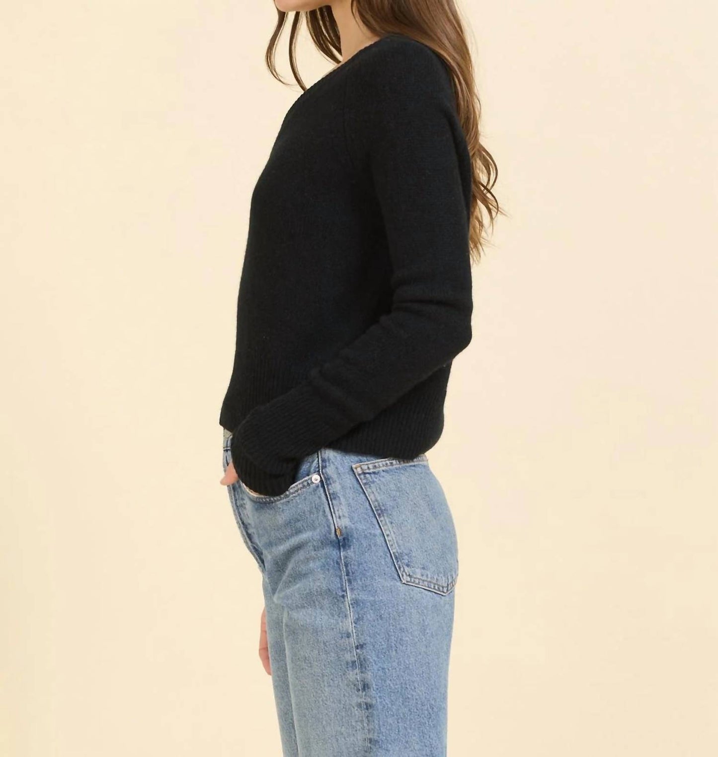 Blakely Cashmere V Neck Tee