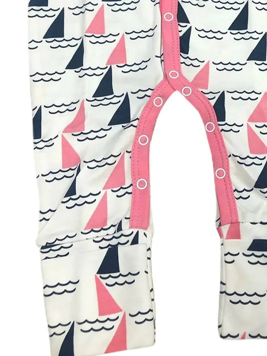 Magnolia Baby - Baby Girl Regatta Printed Playsuit - Rack Hunt