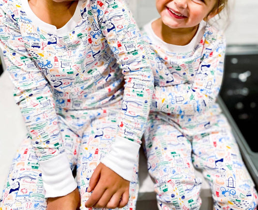 Kid's Cape Cod Two Piece Kids Pajamas