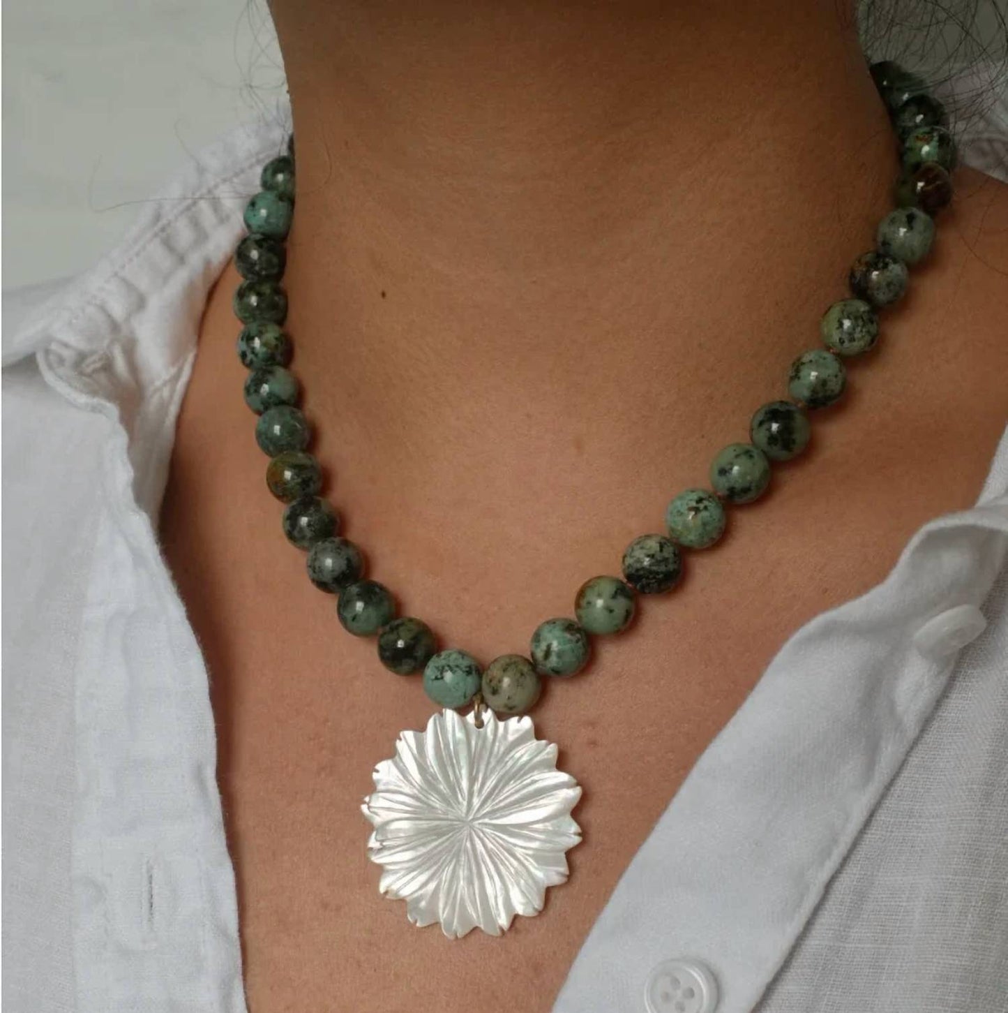 Women's Martha Flower Necklace