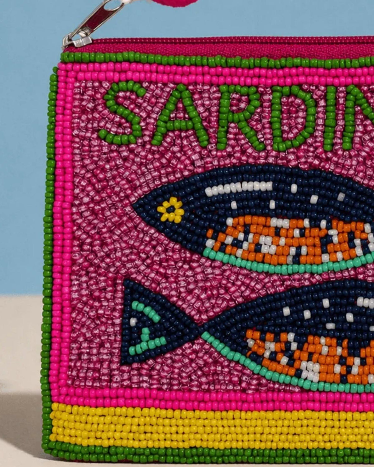 Women's Sardine Beaded Coin Purse
