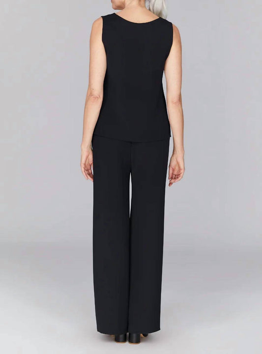 Overlap Pant With Back Elastic