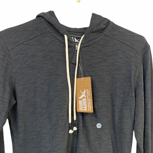 Women's Full Zip Slub Lightweight Hoodie