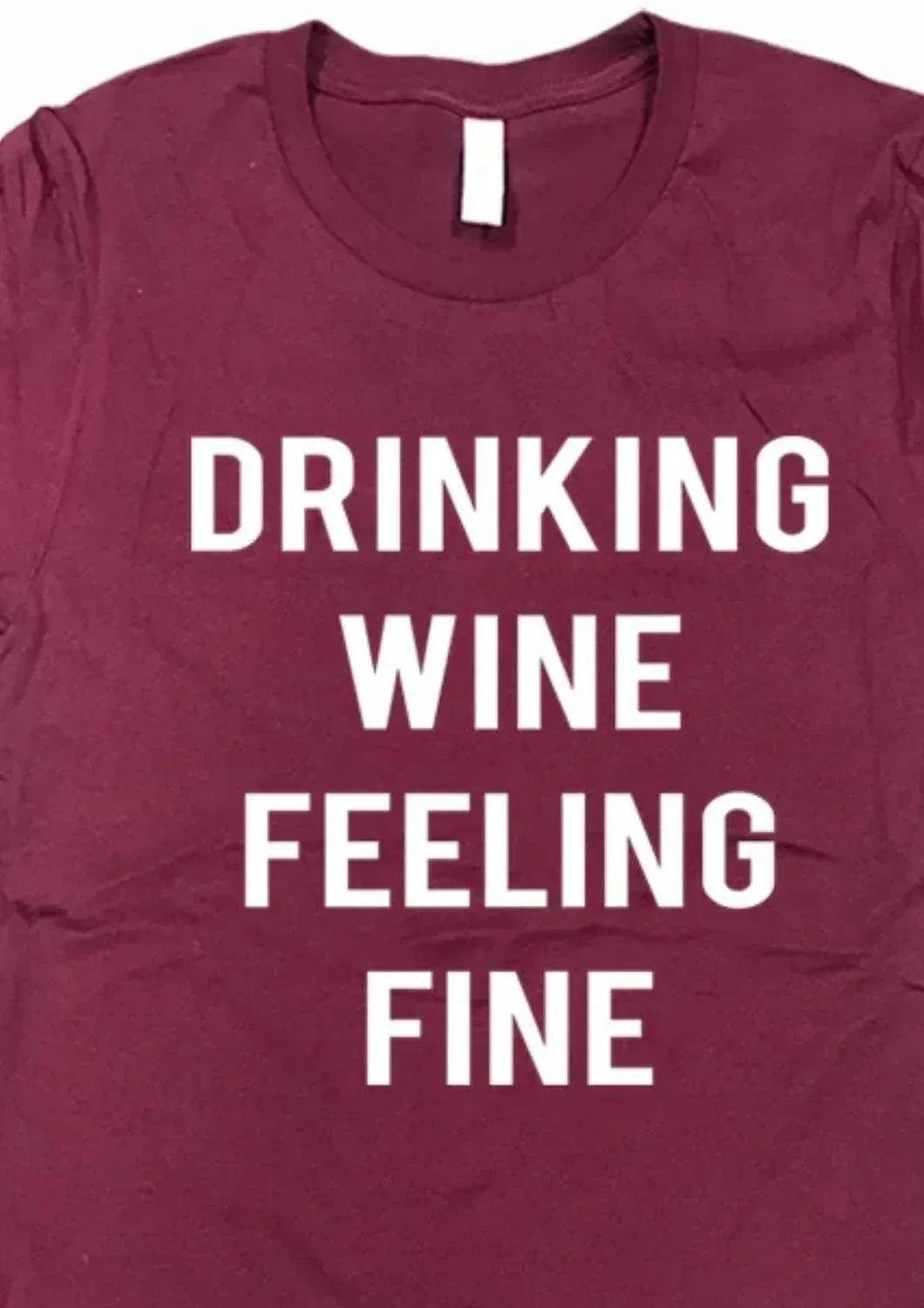 Urban Outfitters - Women's Drinking Wine Feeling Fine Tee - Rack Hunt