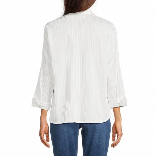 3/4 Sleeve Button Front Placket Shirt