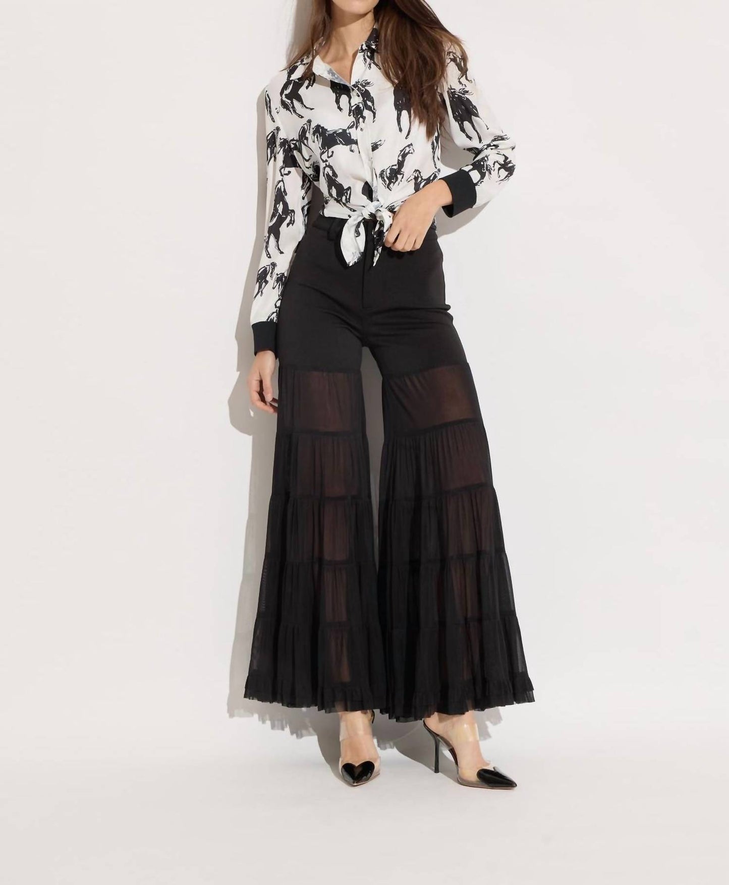 Scuba Tiered Mesh Pants