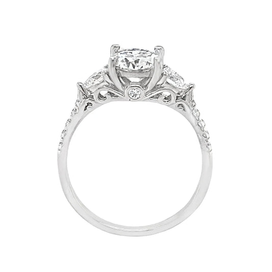 Allyanna Gifts - Women's Round Moissanite Cluster Ring - Rack Hunt