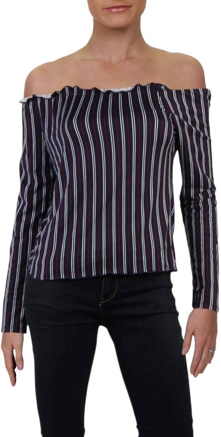 Striped Off Shoulder Top