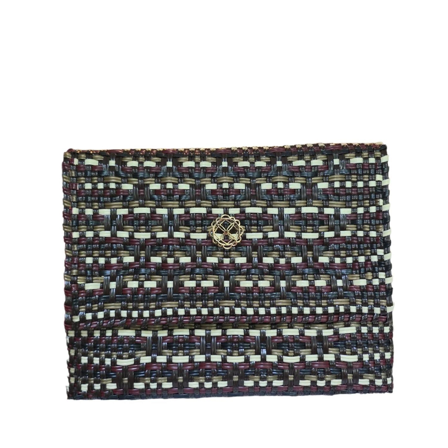 Women's Woven Long Braided Strap Crossbody Bag