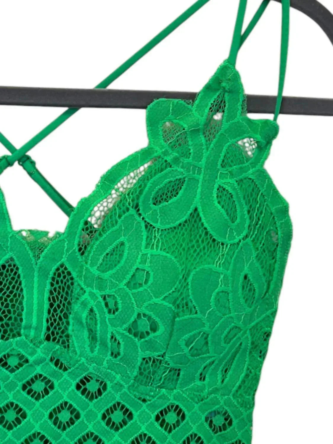 Color Alien - Crochet Lace Bralette With Bra Pads - Rack Hunt