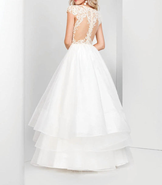 Organza And Lace Ball Gown