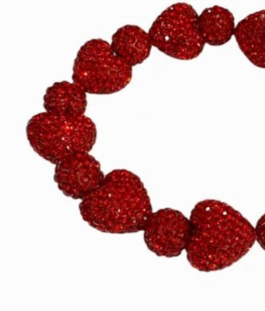 Ole - Women's Rhinestone Heart Beaded Bracelet - Rack Hunt -