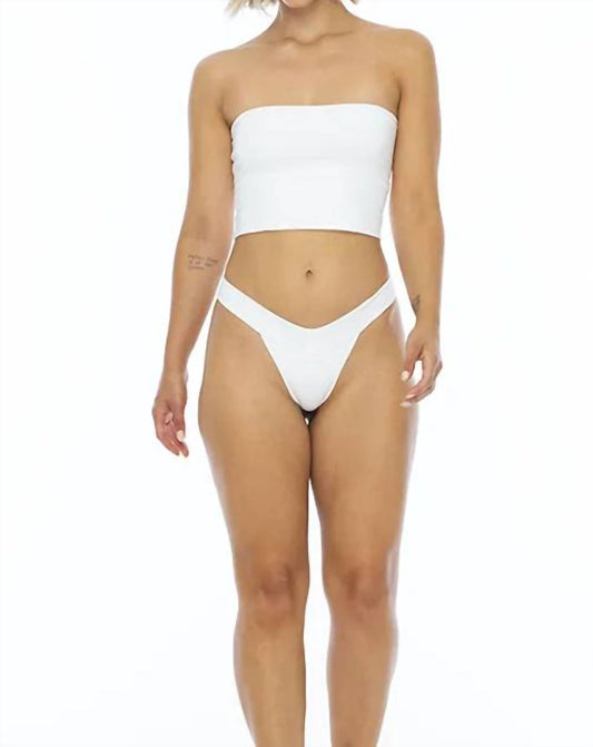 Ghee Strapless Crop Top