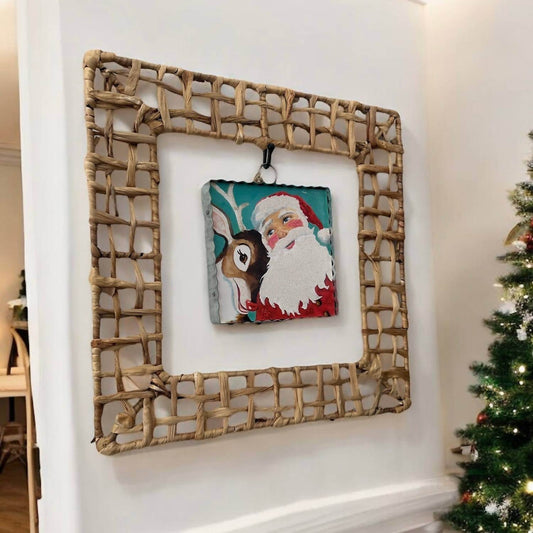 Round Top - Santa & Rudolph Charm - Rack Hunt -