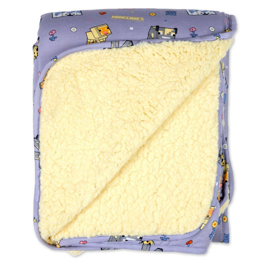 Kid's Minecraft Pixel Pals Bamboo Blanket
