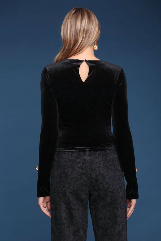 Rose Button Top