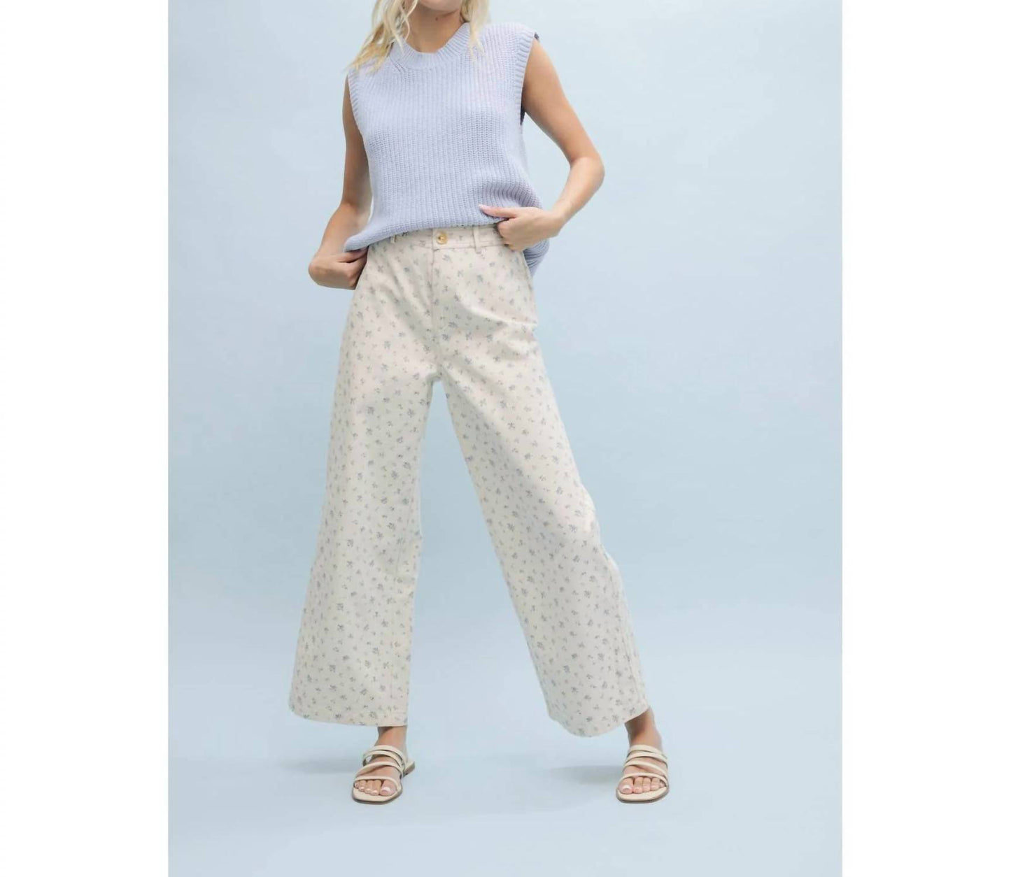 Women's Lulu Floral Print Wide Leg Pants