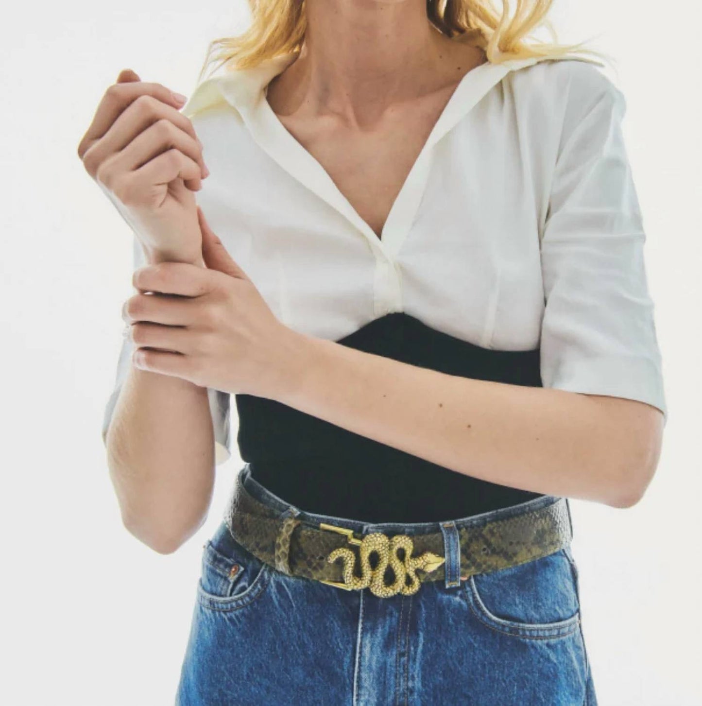 Women's Python Belt
