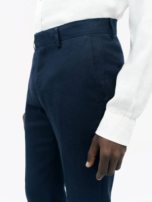 Tiger of Sweden - Tenuta Classic Slim Fit Linen Trousers - Rack Hunt