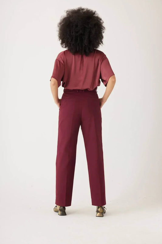 Rose Velvet - Piper Cotton Twill Full Length Pants - Rack Hunt