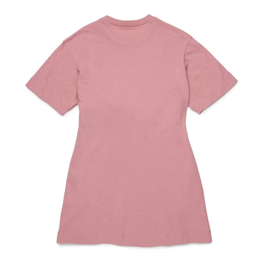 Girls Logo T-shirt Dress With Tie Waist