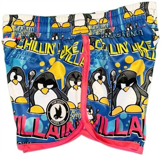 Girls' Penguins Lacrosse Shorts