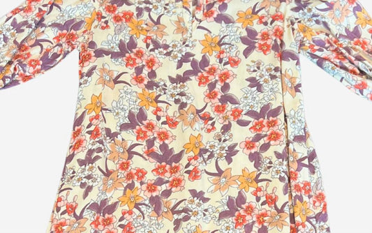 Girl's Floral Print Romper