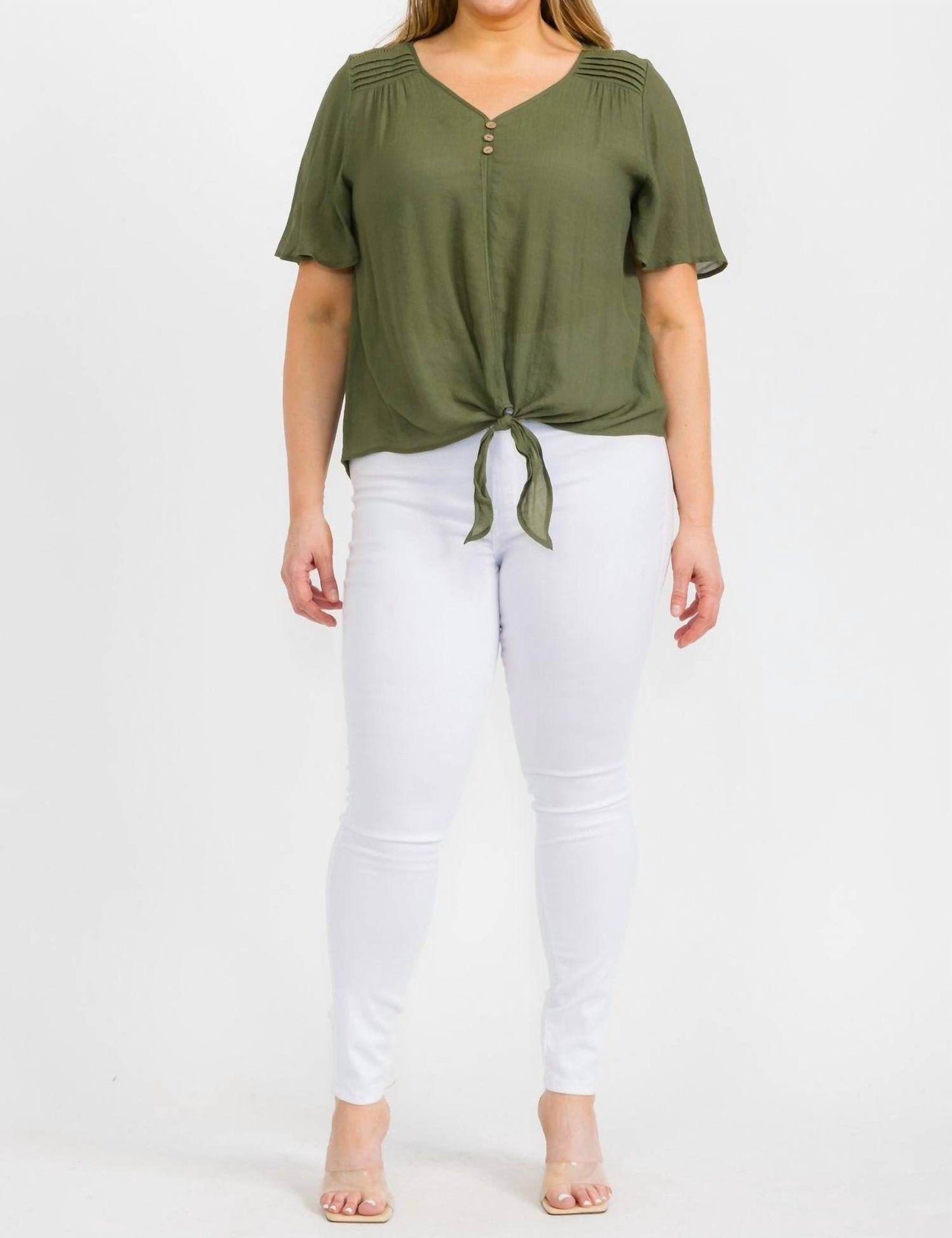 Perseption - Front Tie Blouse - Rack Hunt -