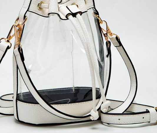 Hana - Women's Clear Crossbody Stadium Bucket Bag - Rack Hunt -