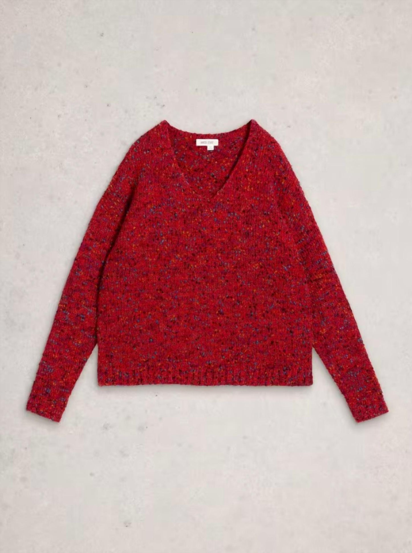 Textured V Neck Sweater