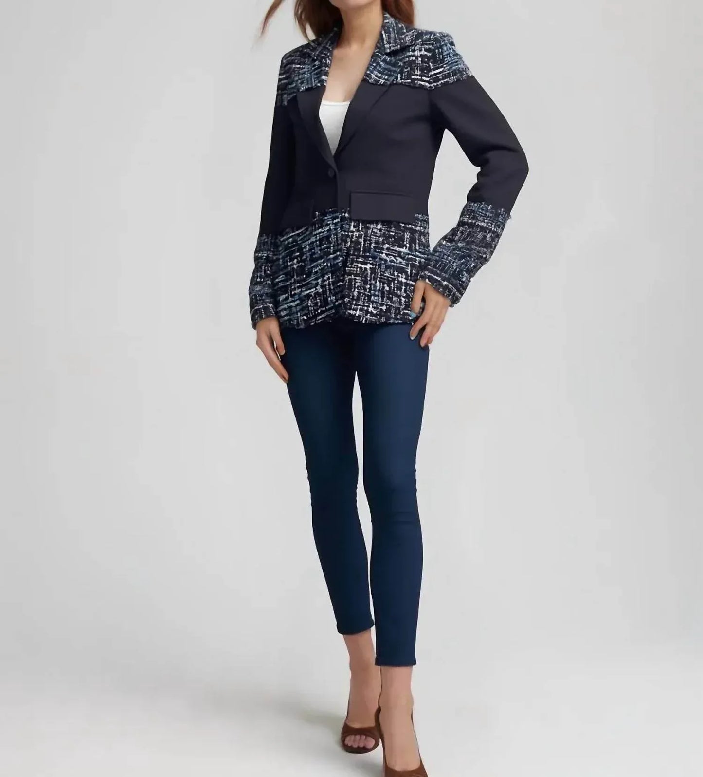 Ellyndale - Tweed Ponte Blazer - Rack Hunt