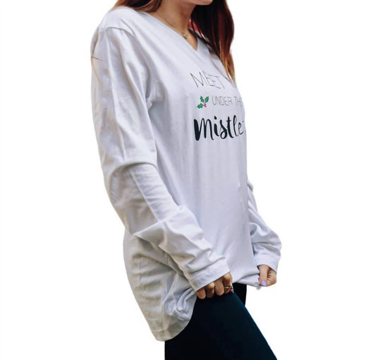 "Meet Me Under the Mistletoe" Long Sleeve Tee