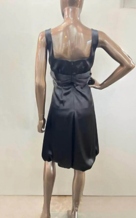 ABS Collection - Satin Cocktail Dress With Bow - Rack Hunt
