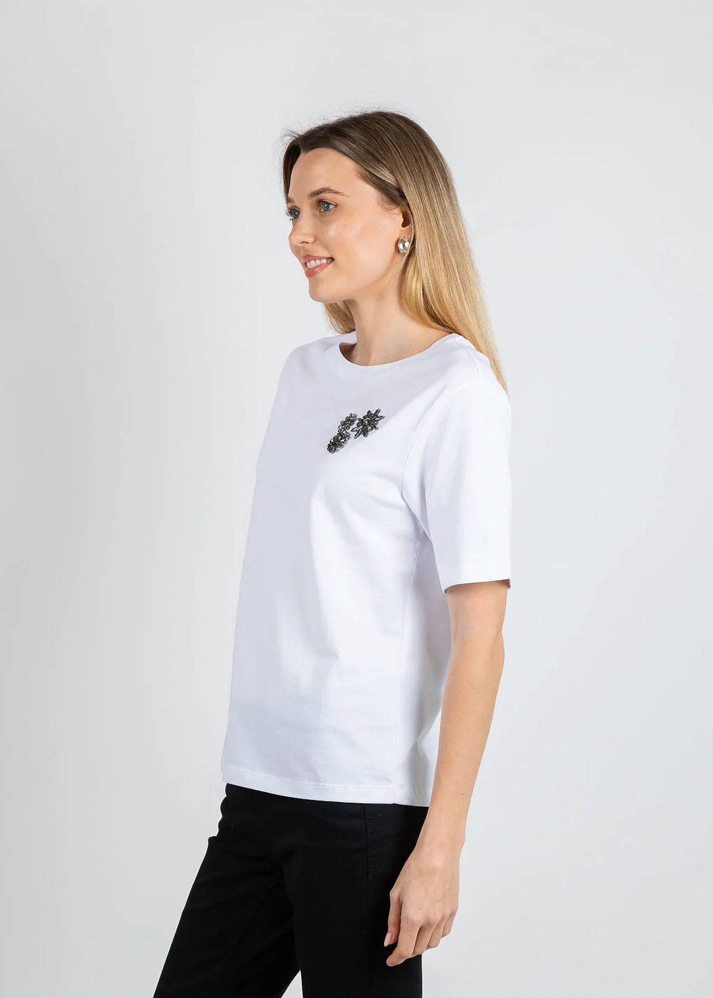 Flower Gem Short Sleeve Tee