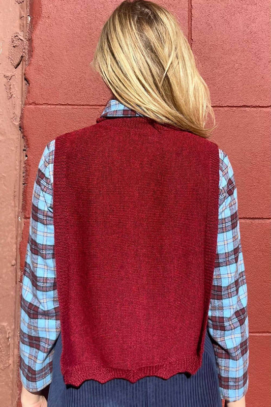 Rose Velvet - Patrice Baby Alpaca Dickie Sweater - Rack Hunt -