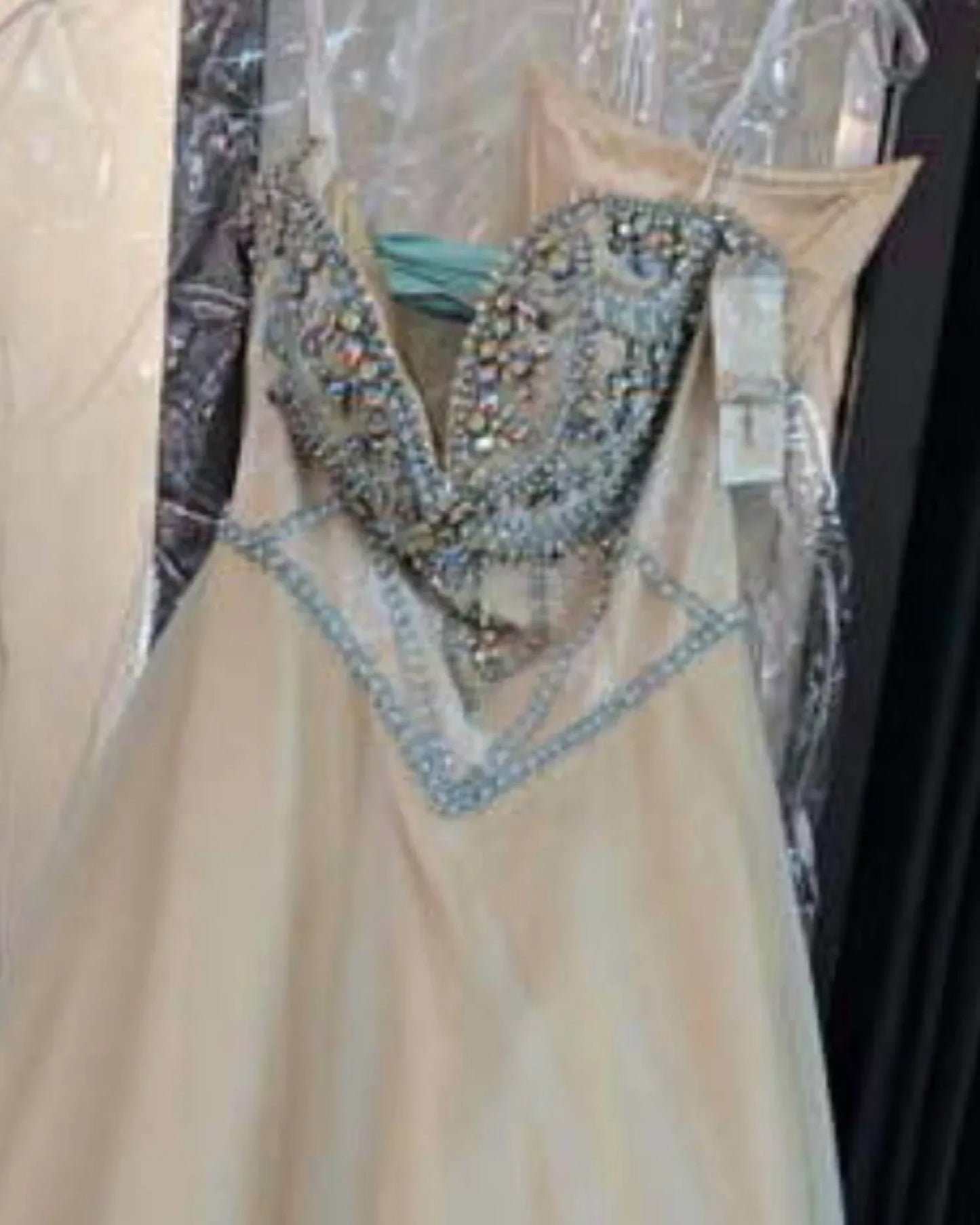 Karishma Creations - Women's Elegant Beaded Corset Formal Gown - Rack Hunt